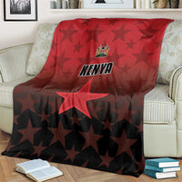 Kenya Football Blanket Go Harambee Stars - Red Jersey - Wonder Print Shop