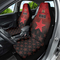 Kenya Football Car Seat Cover Go Harambee Stars - Red Jersey - Wonder Print Shop