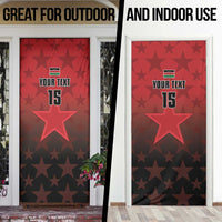 Kenya Football Door Cover Go Harambee Stars - Red Jersey - Wonder Print Shop