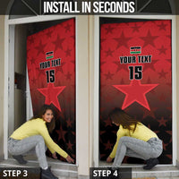 Kenya Football Door Cover Go Harambee Stars - Red Jersey - Wonder Print Shop