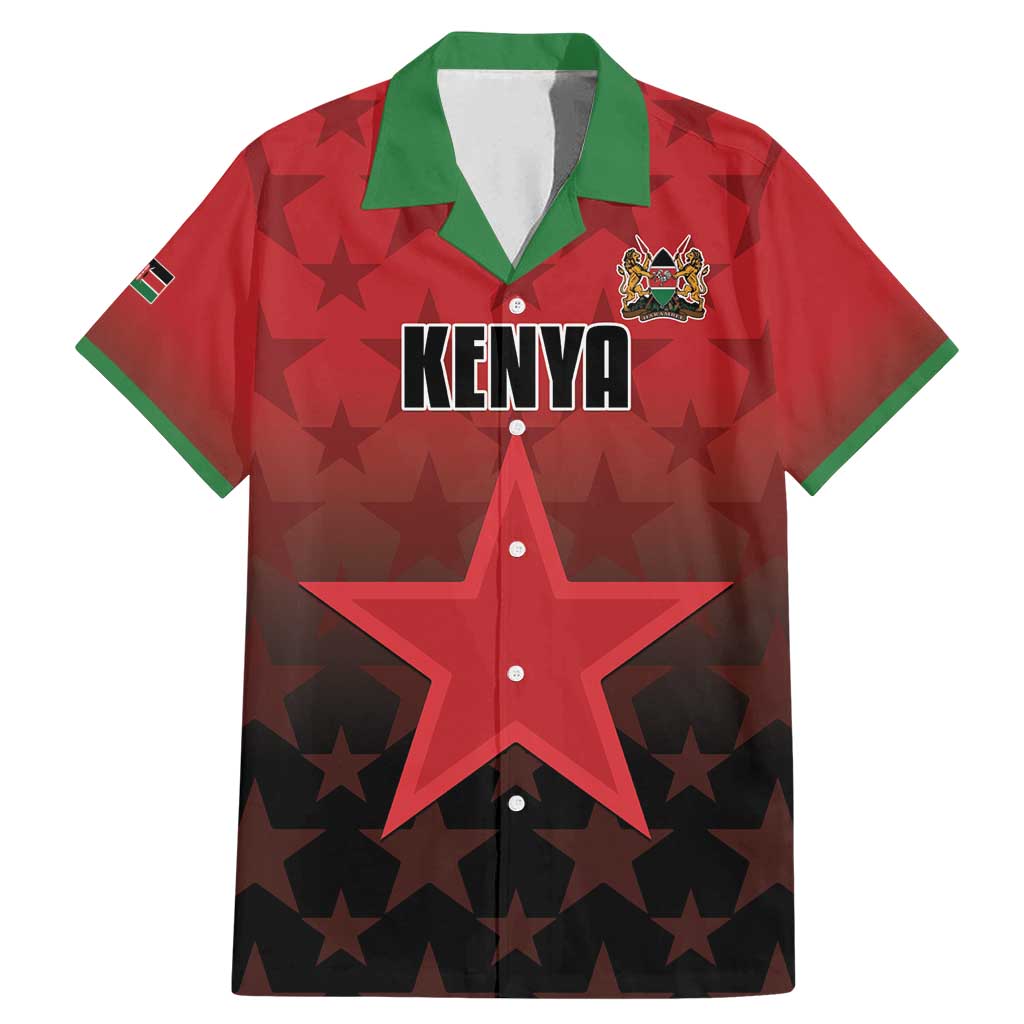 Custom Kenya Football Family Matching Mermaid Dress and Hawaiian Shirt Go Harambee Stars - Red Jersey - Wonder Print Shop