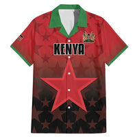 Custom Kenya Football Family Matching Mermaid Dress and Hawaiian Shirt Go Harambee Stars - Red Jersey - Wonder Print Shop
