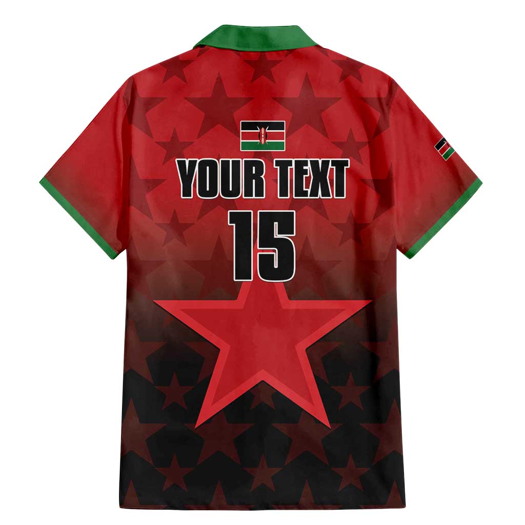 Custom Kenya Football Family Matching Mermaid Dress and Hawaiian Shirt Go Harambee Stars - Red Jersey - Wonder Print Shop