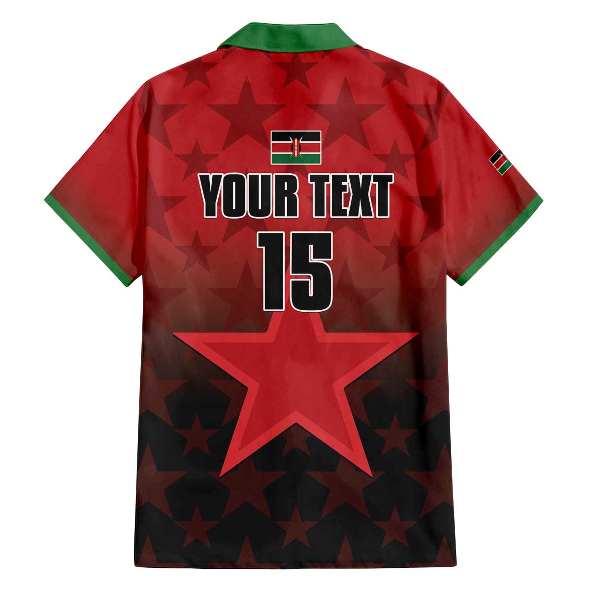 Custom Kenya Football Family Matching Off The Shoulder Long Sleeve Dress and Hawaiian Shirt Go Harambee Stars - Red Jersey - Wonder Print Shop
