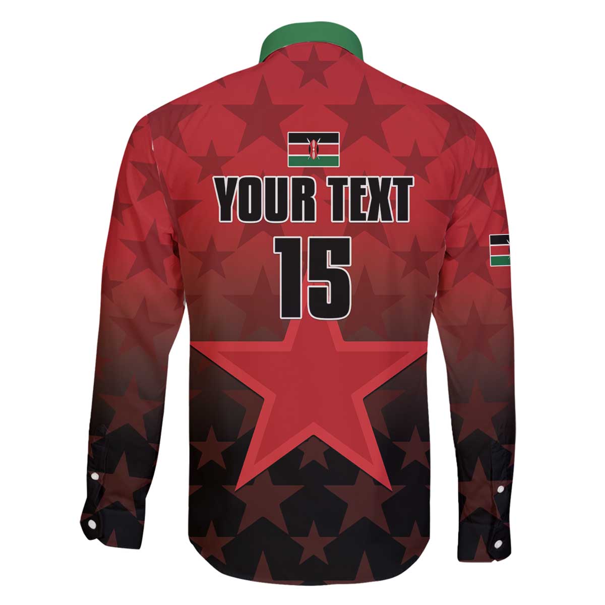Custom Kenya Football Family Matching Off The Shoulder Long Sleeve Dress and Hawaiian Shirt Go Harambee Stars - Red Jersey - Wonder Print Shop