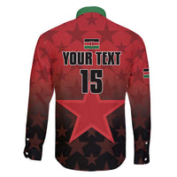 Custom Kenya Football Family Matching Off Shoulder Maxi Dress and Hawaiian Shirt Go Harambee Stars - Red Jersey - Wonder Print Shop