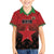 Custom Kenya Football Family Matching Off Shoulder Short Dress and Hawaiian Shirt Go Harambee Stars - Red Jersey - Wonder Print Shop