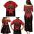 Custom Kenya Football Family Matching Puletasi and Hawaiian Shirt Go Harambee Stars - Red Jersey - Wonder Print Shop