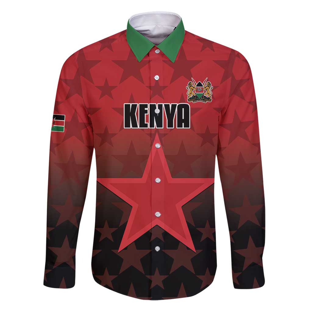Custom Kenya Football Family Matching Puletasi and Hawaiian Shirt Go Harambee Stars - Red Jersey - Wonder Print Shop