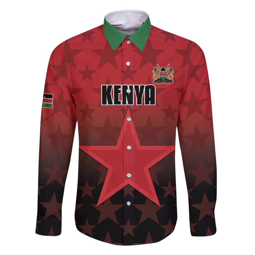 Custom Kenya Football Family Matching Short Sleeve Bodycon Dress and Hawaiian Shirt Go Harambee Stars - Red Jersey - Wonder Print Shop
