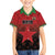 Custom Kenya Football Family Matching Short Sleeve Bodycon Dress and Hawaiian Shirt Go Harambee Stars - Red Jersey - Wonder Print Shop