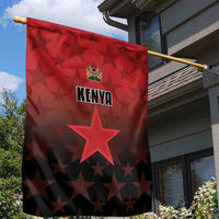 Kenya Football Garden Flag Go Harambee Stars - Red Jersey - Wonder Print Shop