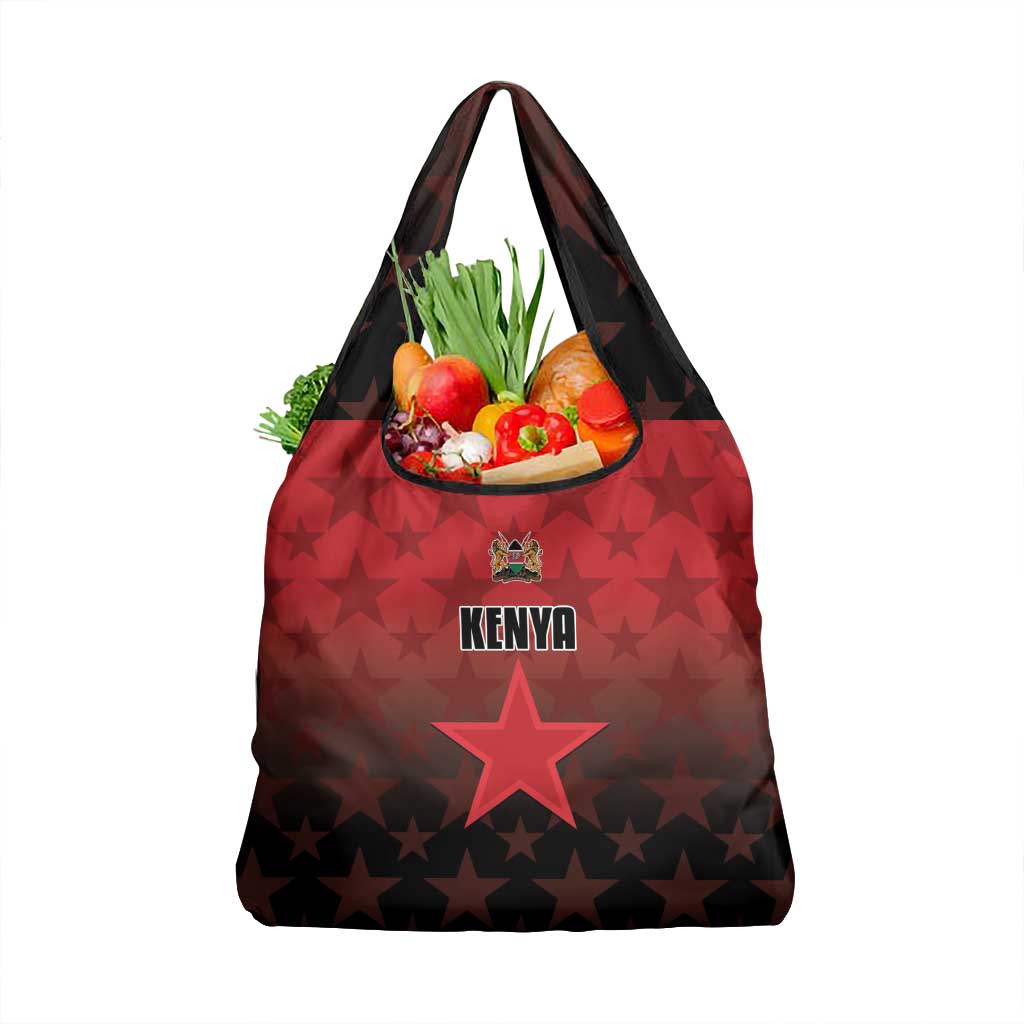Kenya Football Grocery Bag Go Harambee Stars - Red Jersey - Wonder Print Shop