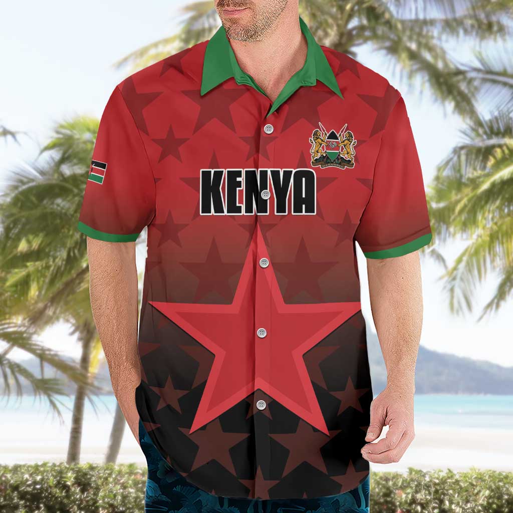 Custom Kenya Football Hawaiian Shirt Go Harambee Stars - Red Jersey - Wonder Print Shop