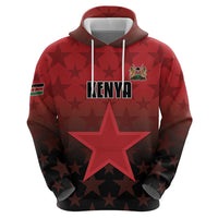 Custom Kenya Football Hoodie Go Harambee Stars - Red Jersey - Wonder Print Shop
