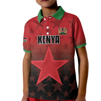 Custom Kenya Football Kid Polo Shirt Go Harambee Stars - Red Jersey - Wonder Print Shop