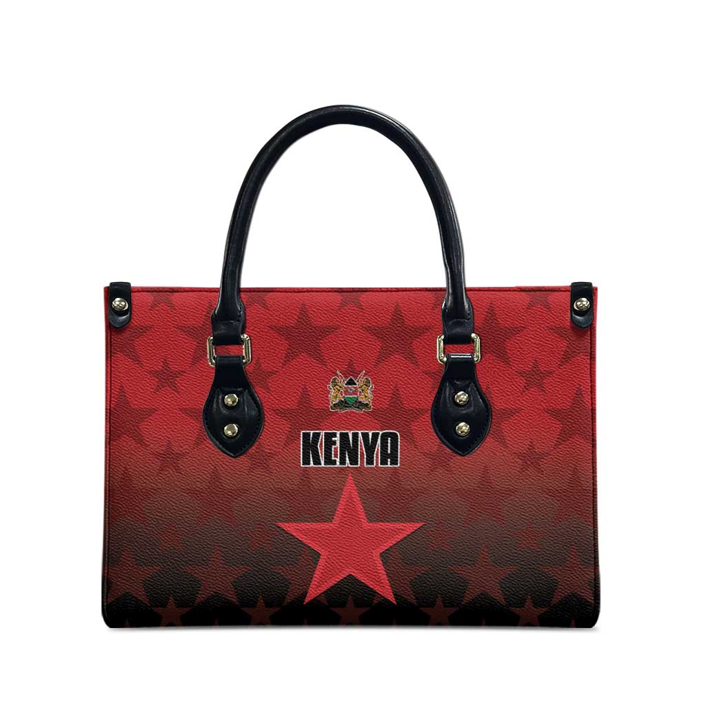 Kenya Football Leather Bag Go Harambee Stars - Red Jersey - Wonder Print Shop