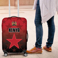 Kenya Football Luggage Cover Go Harambee Stars - Red Jersey - Wonder Print Shop