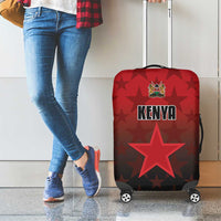 Kenya Football Luggage Cover Go Harambee Stars - Red Jersey - Wonder Print Shop