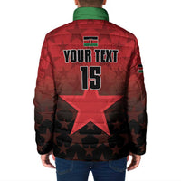 Custom Kenya Football Padded Jacket Go Harambee Stars - Red Jersey - Wonder Print Shop