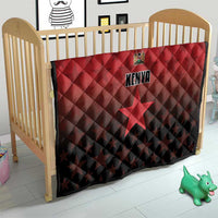 Kenya Football Quilt Go Harambee Stars - Red Jersey - Wonder Print Shop