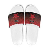 Kenya Football Slide Sandals Go Harambee Stars - Red Jersey - Wonder Print Shop
