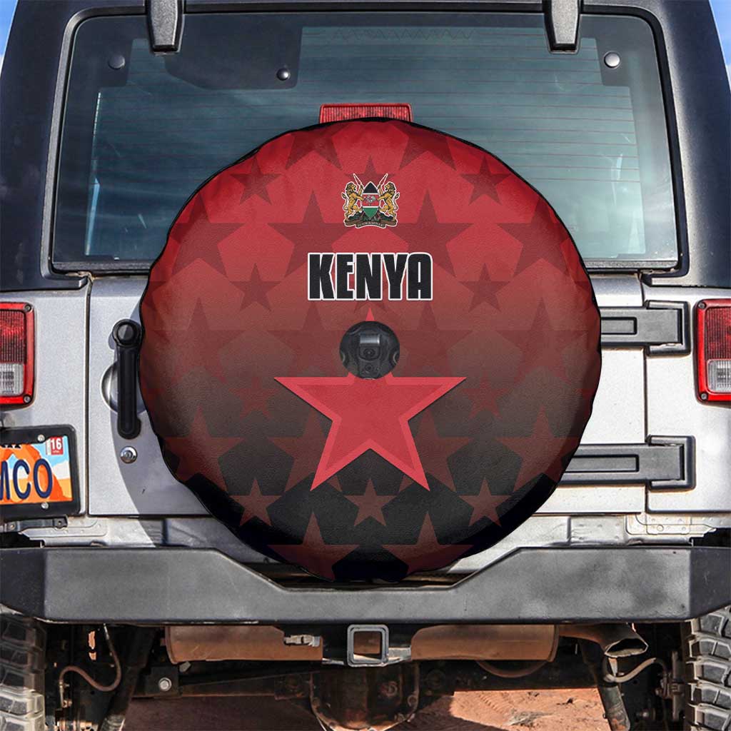 Kenya Football Spare Tire Cover Go Harambee Stars - Red Jersey - Wonder Print Shop