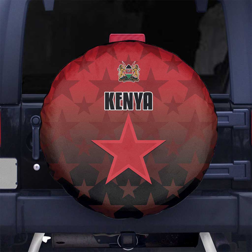 Kenya Football Spare Tire Cover Go Harambee Stars - Red Jersey - Wonder Print Shop