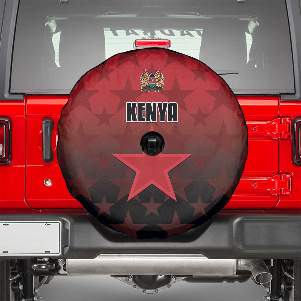 Kenya Football Spare Tire Cover Go Harambee Stars - Red Jersey - Wonder Print Shop