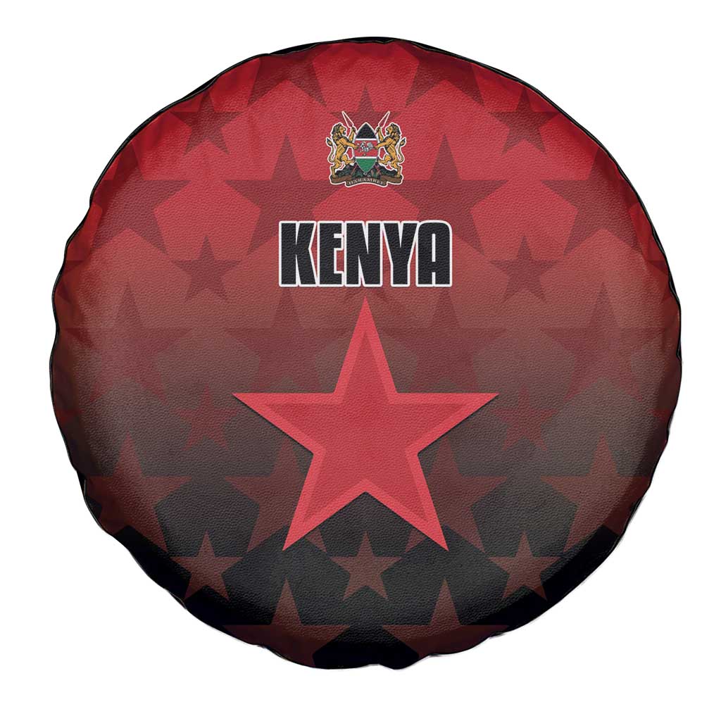 Kenya Football Spare Tire Cover Go Harambee Stars - Red Jersey - Wonder Print Shop