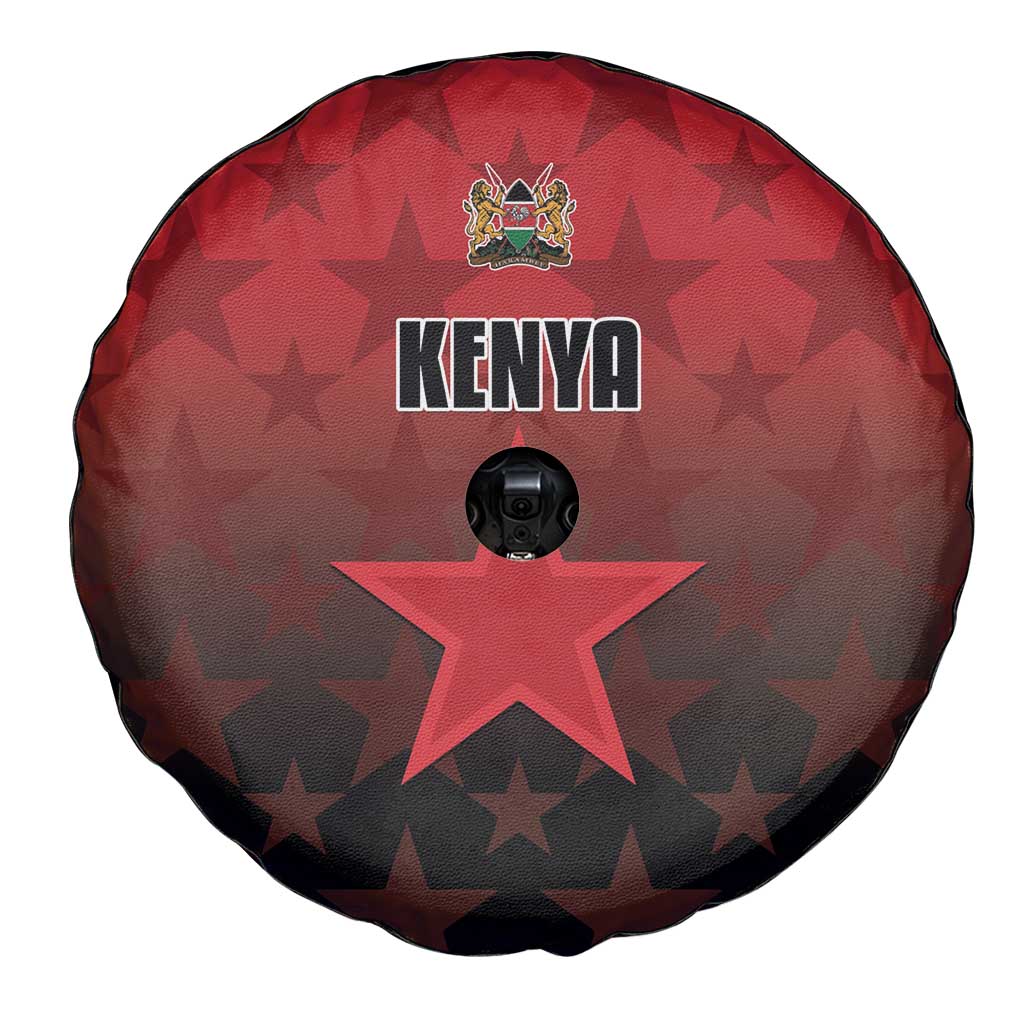 Kenya Football Spare Tire Cover Go Harambee Stars - Red Jersey - Wonder Print Shop
