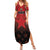 Custom Kenya Football Summer Maxi Dress Go Harambee Stars - Red Jersey - Wonder Print Shop