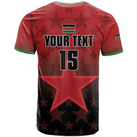 Custom Kenya Football T Shirt Go Harambee Stars - Red Jersey - Wonder Print Shop