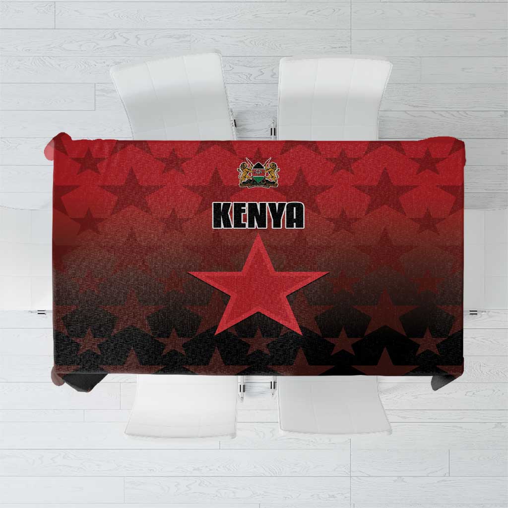 Kenya Football Tablecloth Go Harambee Stars - Red Jersey - Wonder Print Shop