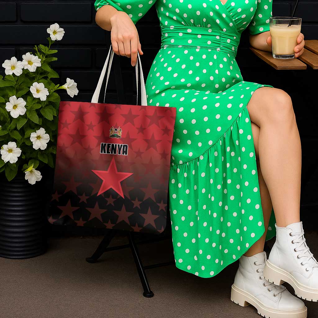 Kenya Football Tote Bag Go Harambee Stars - Red Jersey - Wonder Print Shop