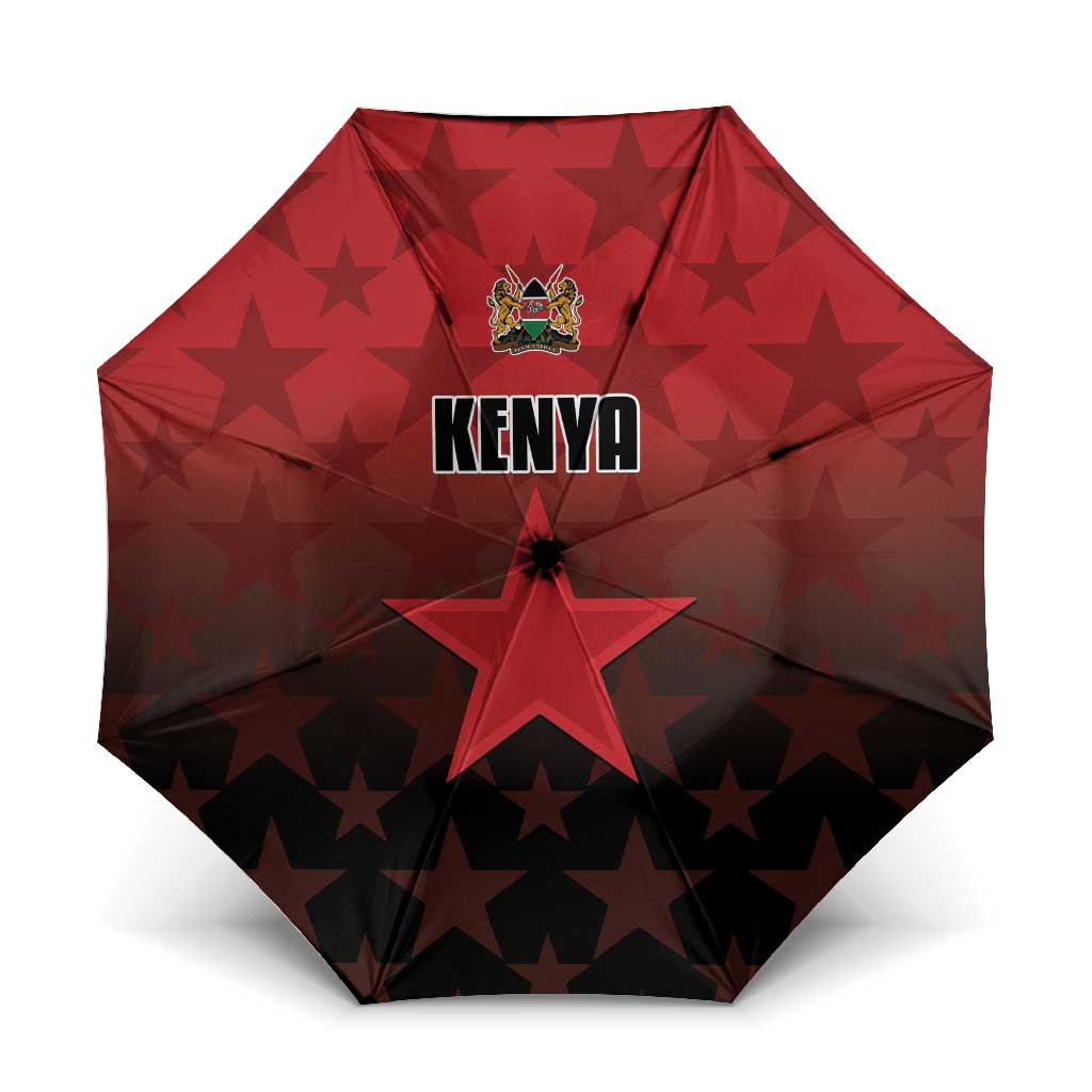 Kenya Football Umbrella Go Harambee Stars - Red Jersey - Wonder Print Shop