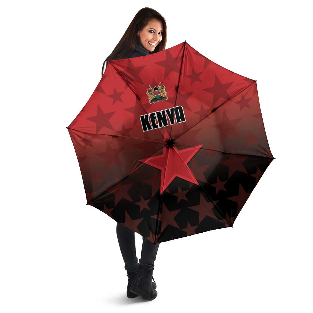 Kenya Football Umbrella Go Harambee Stars - Red Jersey - Wonder Print Shop