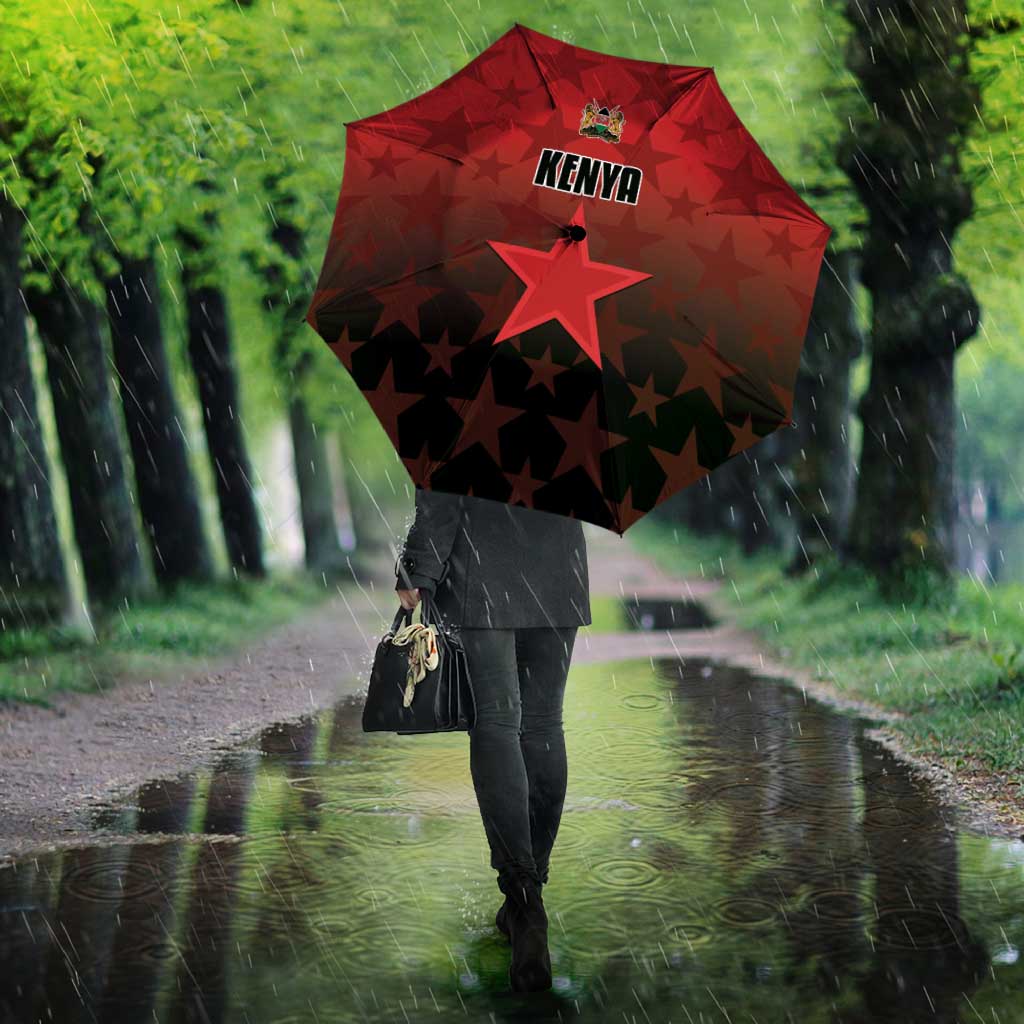 Kenya Football Umbrella Go Harambee Stars - Red Jersey - Wonder Print Shop