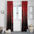 Kenya Football Window Curtain Go Harambee Stars - Red Jersey - Wonder Print Shop