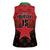 Custom Kenya Football Women Sleeveless Polo Shirt Go Harambee Stars - Red Jersey - Wonder Print Shop