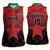 Custom Kenya Football Women Sleeveless Polo Shirt Go Harambee Stars - Red Jersey - Wonder Print Shop