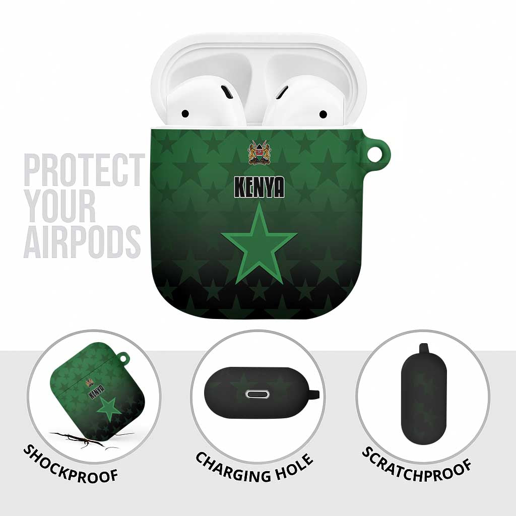 Kenya Football AirPods Case Go Harambee Stars - Green Jersey - Wonder Print Shop
