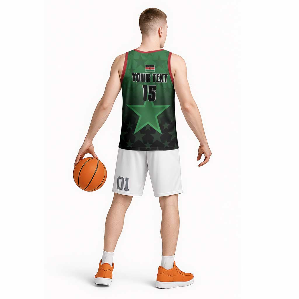 Custom Kenya Football Basketball Jersey Go Harambee Stars - Green Jersey - Wonder Print Shop