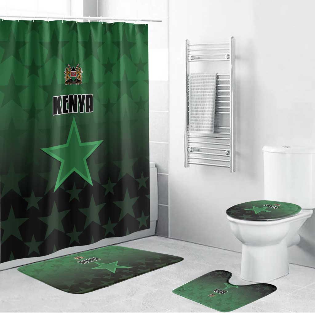 Kenya Football Bathroom Set Go Harambee Stars - Green Jersey - Wonder Print Shop
