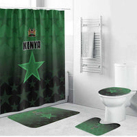 Kenya Football Bathroom Set Go Harambee Stars - Green Jersey - Wonder Print Shop