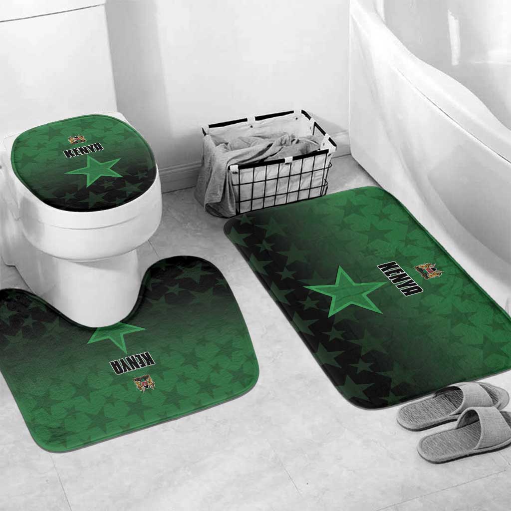 Kenya Football Bathroom Set Go Harambee Stars - Green Jersey - Wonder Print Shop