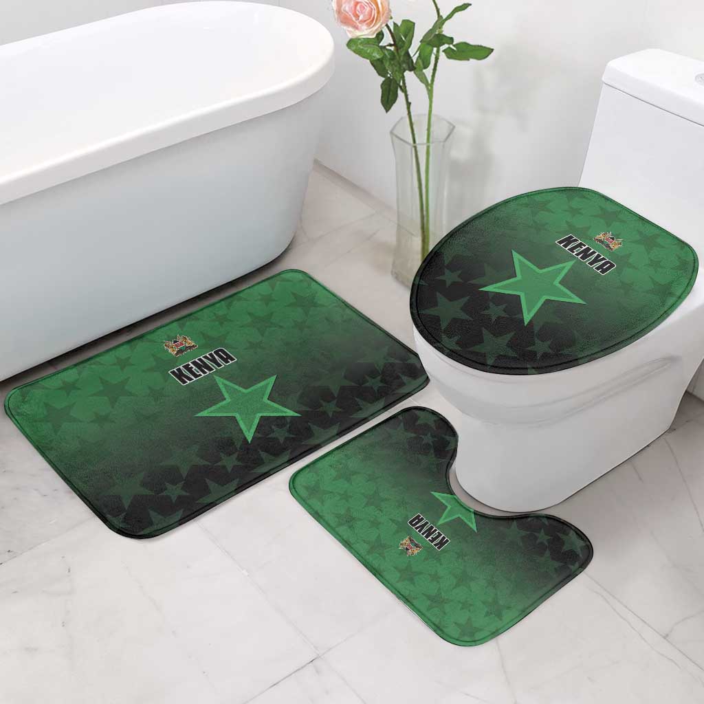 Kenya Football Bathroom Set Go Harambee Stars - Green Jersey - Wonder Print Shop