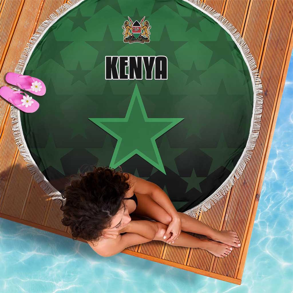 Kenya Football Beach Blanket Go Harambee Stars - Green Jersey - Wonder Print Shop