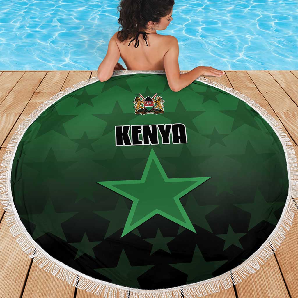 Kenya Football Beach Blanket Go Harambee Stars - Green Jersey - Wonder Print Shop