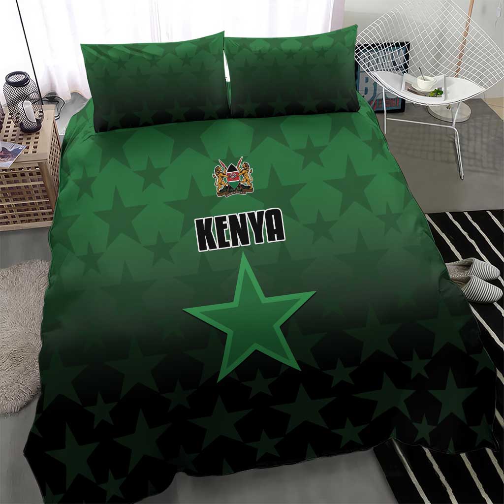 Kenya Football Bedding Set Go Harambee Stars - Green Jersey - Wonder Print Shop